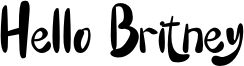 Hello Britney Font