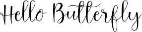 Hello Butterfly Font