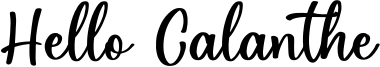 Hello Calanthe Font