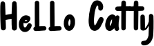 Hello Catty Font
