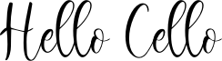 Hello Cello Font