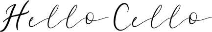 Hello Cello Font