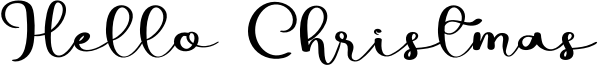 Hello Christmas Font