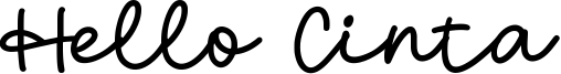 Hello Cinta Font