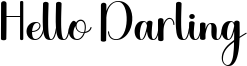 Hello Darling Font