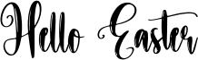 Hello Easter Font