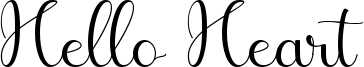 Hello Heart Font