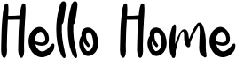 Hello Home Font