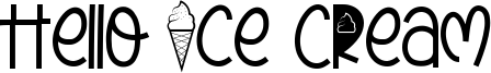 Hello Ice Cream Font