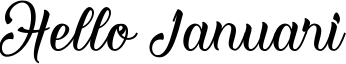 Hello Januari Font