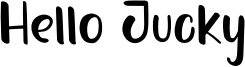 Hello Jucky Font