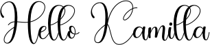 Hello Kamilla Font