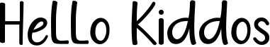 Hello Kiddos Font