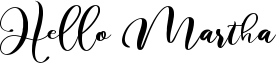 Hello Martha Font