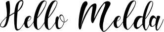 Hello Melda Font