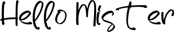 Hello Mister Font