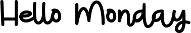 Hello Monday Font