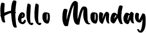 Hello Monday Font