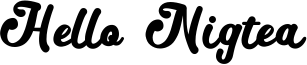 Hello Nigtea Font