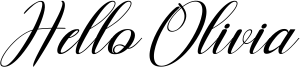 Hello Olivia Font