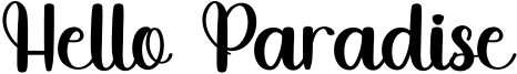 Hello Paradise Font