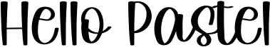 Hello Pastel Font