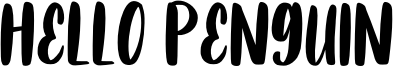 Hello Penguin Font