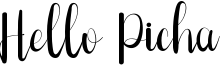 Hello Picha Font