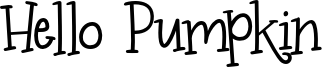 Hello Pumpkin Font