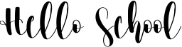 Hello School Font