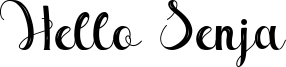 Hello Senja Font