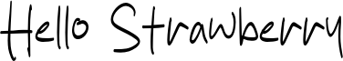Hello Strawberry Font