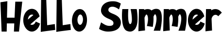 Hello Summer Font