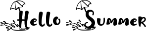Hello Summer Font