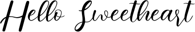 Hello Sweetheart Font