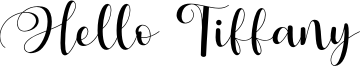 Hello Tiffany Font