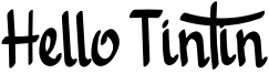 Hello Tintin Font