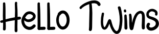 Hello Twins Font