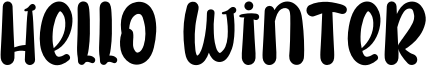 Hello Winter Font