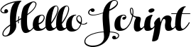 Hello Script Font