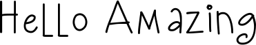 Hello Amazing Font