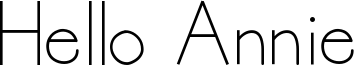Hello Annie Font