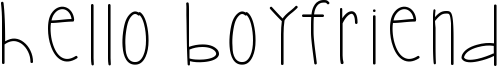 Hello Boyfriend Font