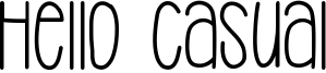 Hello Casual Font