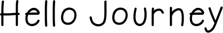 Hello Journey Font