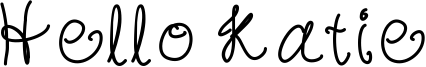 Hello Katie Font
