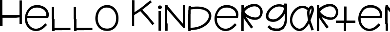 Hello Kindergarten Font