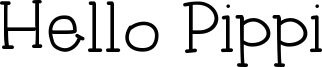 Hello Pippi Font