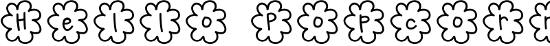 Hello Popcorn Font
