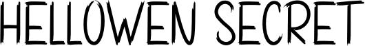 Hellowen Secret Font